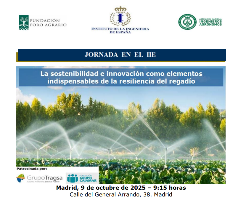 Jornada sobre “La sostenibilidad e innovación como elementos indispensables de la resiliencia del regadío”